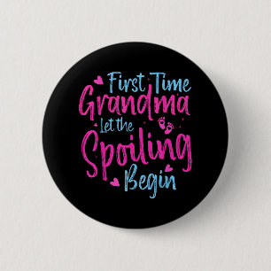 De eerste keer dat oma grootmoeder de spoeling laa ronde button 5,7 cm