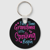 De eerste keer dat oma grootmoeder de spoeling laa sleutelhanger (Voorkant)