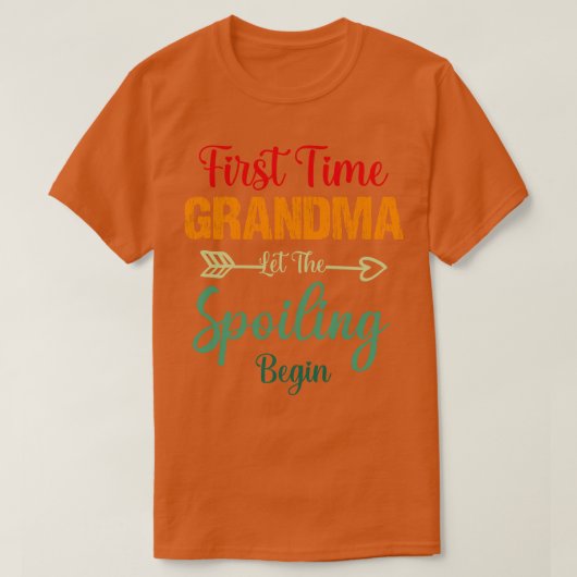 De eerste keer dat oma grootmoeder de spoeling laa t-shirt (Design voorkant)