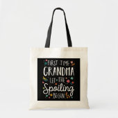 De eerste keer dat oma het spil laat beginnen tote bag (Voorkant)