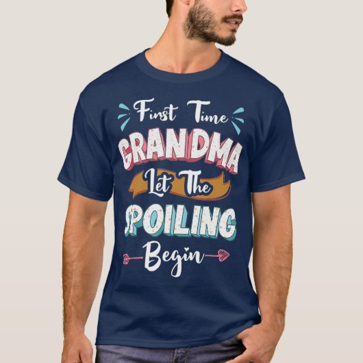 De eerste keer dat oma het sprankelen eerst laat b t-shirt (Voorkant)