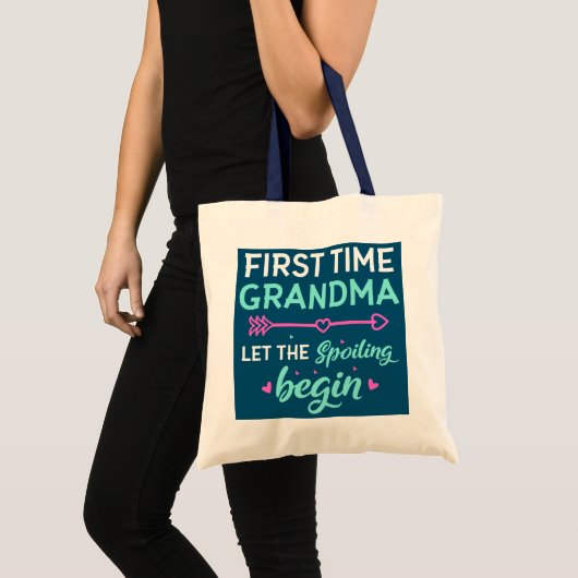 De eerste keer dat oma het sprankelen nieuw laat b tote bag (Voorkant (product))