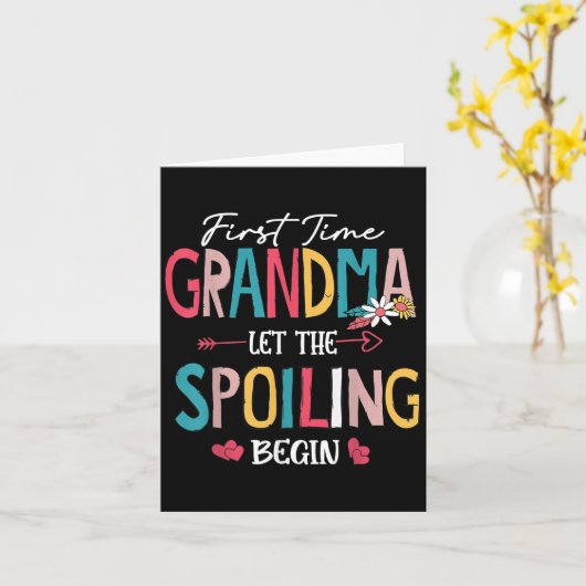 De eerste keer dat oma laat zien hoe het spil begi kaart (Gele Bloem)