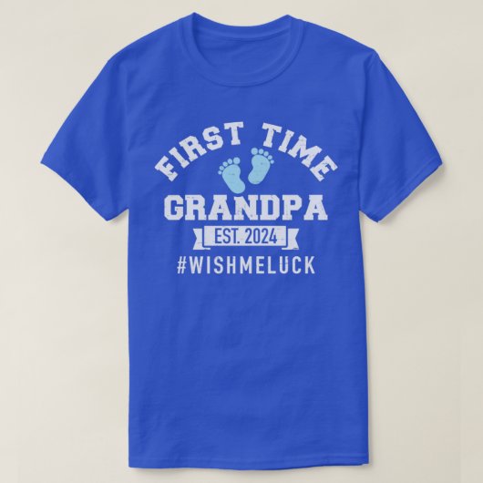 De eerste keer dat opa 2024 mij geluk wens t-shirt (Design voorkant)