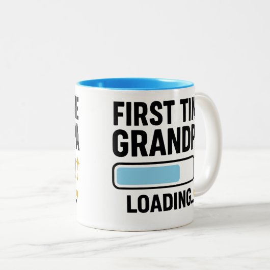 De eerste keer dat opa laadt tweekleurige koffiemok (Voorkant rechts)