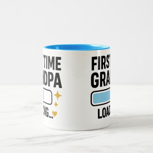 De eerste keer dat opa laadt tweekleurige koffiemok (Center)