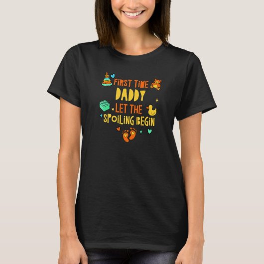 De eerste keer dat papa de spoeling laat beginnen t-shirt (Voorkant)