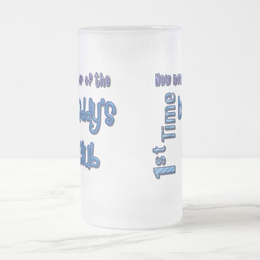 De eerste keer dat papa Fathers Day Frosted Beer M Matglas Bierpul (Center)