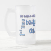 De eerste keer dat papa Fathers Day Frosted Beer M Matglas Bierpul (Links)