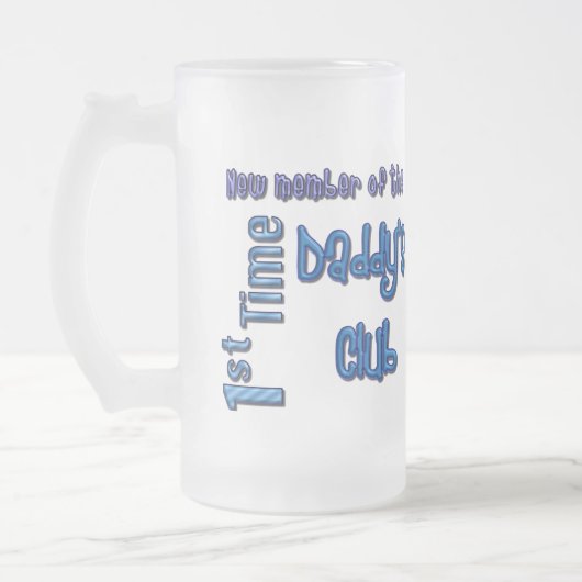 De eerste keer dat papa Fathers Day Frosted Beer M Matglas Bierpul (Links)