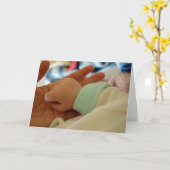 De eerste keer dat papa het Wenskaart van de hand Kaart (Gele Bloem)