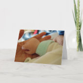 De eerste keer dat papa het Wenskaart van de hand  Kaart (Voorkant)