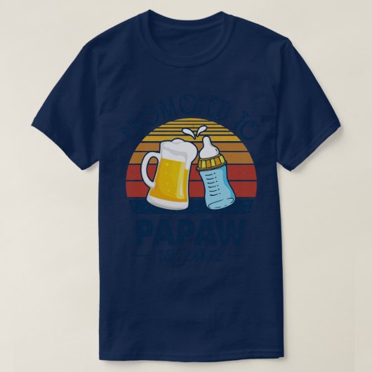 De eerste keer dat Papaw naar Papaw 2022 wordt gep T-shirt (Design voorkant)