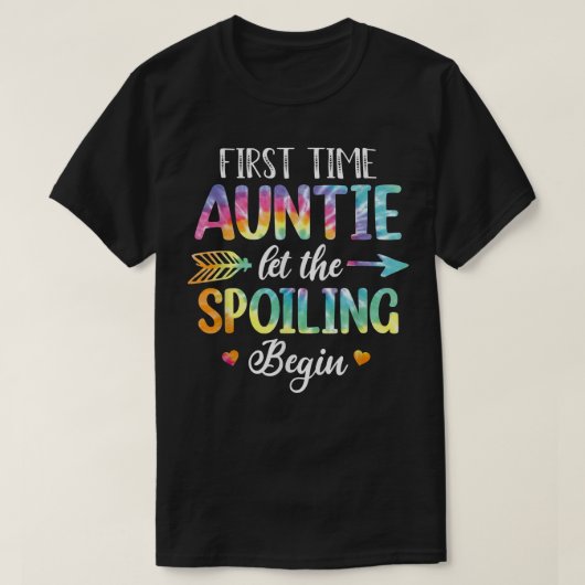 De eerste keer dat tante de spoeling laat beginnen t-shirt (Design voorkant)