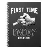 De eerste keer dat vader 2021 papa vaderdag is notitieboek (Voorkant)
