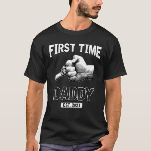 De eerste keer dat vader 2021 papa vaderdag is t-shirt
