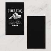 De eerste keer dat vader 2021 papa vaderdag is visitekaartje (Voorkant / Achterkant)