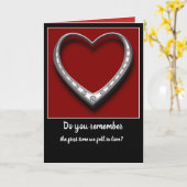 De eerste keer dat we verliefd werden kaart (Gele Bloem)