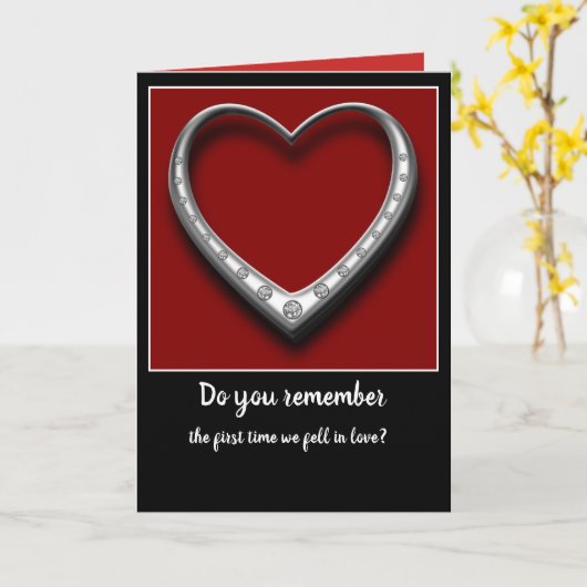 De eerste keer dat we verliefd werden kaart (Gele Bloem)