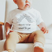 De eerste keer om het Baby shirt van de zon