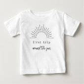 De eerste keer om het Baby shirt van de zon (Voorkant)