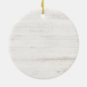 De eerste keer oma Floral Keramisch Ornament (Achterkant)