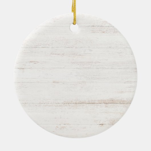 De eerste keer oma Floral Keramisch Ornament (Achterkant)