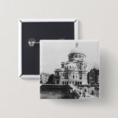 De eerste kerk van Christus, wetenschapper in Bost Vierkante Button 5,1 Cm (Voorkant /achterkant)
