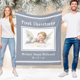 De eerste kerst-Baby-engel van het kind Fleece Deken
