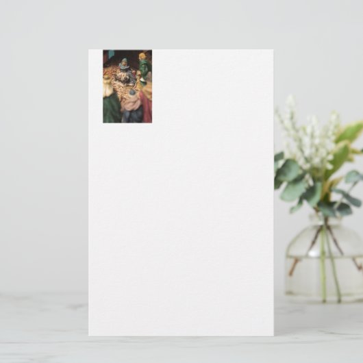 De eerste kerst briefpapier (Staand voorkant)