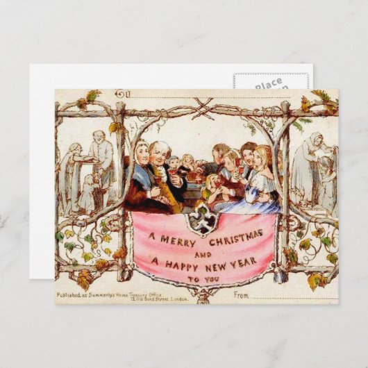 De eerste kerst Kaart (Voorkant / Achterkant)