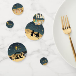 De eerste kerst van de nativiteit confetti