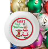 De eerste kerst van Nana Keramische Bal Ornament