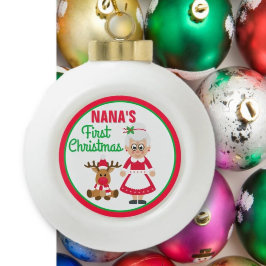 De eerste kerst van Nana Keramische Bal Ornament