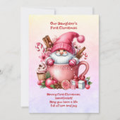 De eerste kerst van onze dochter feestdagenkaart (Voorkant)