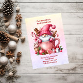 De eerste kerst van onze dochter feestdagenkaart