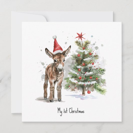De eerste kerst van Sweet Donkey Kaart (Voorkant)