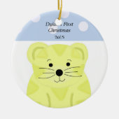 De eerste kerst van Tiger Baby Keramisch Ornament (Voorkant)