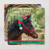 De eerste kerstaankondiging van de baby (Voorkant / Achterkant)