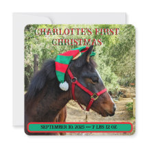 De eerste kerstaankondiging van de baby