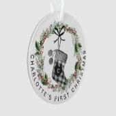 De eerste kerstcadeau van baby's... ornament (voorkant)