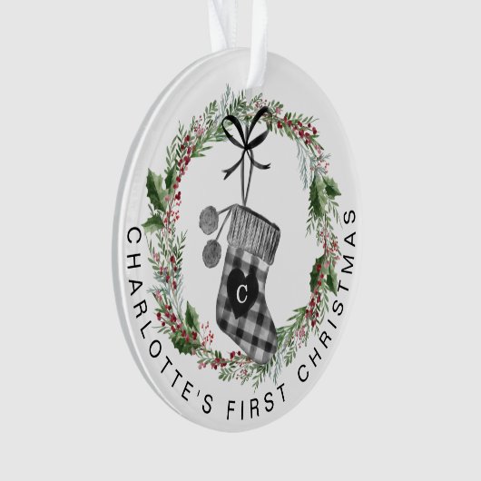 De eerste kerstcadeau van baby's... ornament (voorkant)