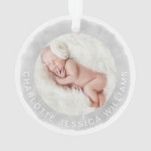 De eerste kerstcadeau van baby's... ornament (achterkant)