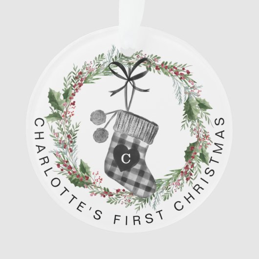 De eerste kerstcadeau van baby's... ornament (voorkant)