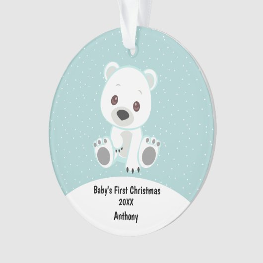 De eerste kerstdag van de Baby Baby Ornament (voorkant)