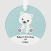 De eerste kerstdag van de Baby Baby Ornament (voorkant)