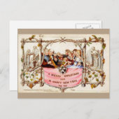 De Eerste Kerstdkaart Feestdagenkaart (Voorkant / Achterkant)