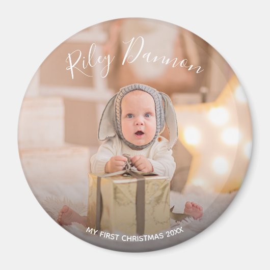 De eerste kerstfeestdag voor baby's magneet (Voorkant)