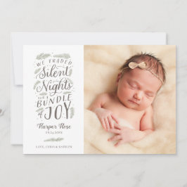 De eerste kerstfeestdag voor de geboorte van baby feestdagenkaart
