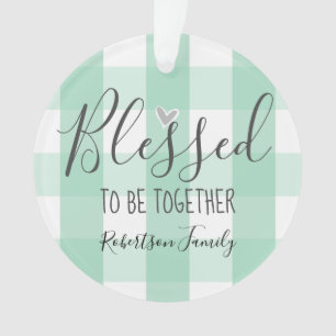 De eerste kerstfoto van de kerstman is samen te zi ornament